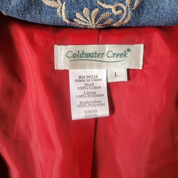 coldwater creek vintage embroidered jacket - Picture 6 of 11
